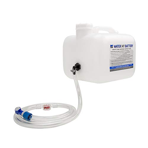 Water My Battery Gravity Tank (2.5 gal) for Battery Watering Systems Steady Flow of Water | Blue Connector Compatible