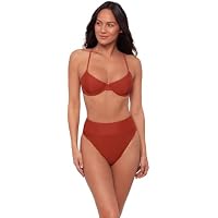 Sports Illustrated Women's X-Back Underwire Bikini Top (Rouge,Size: Large)