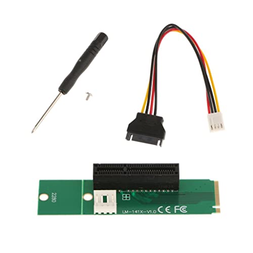 Tarjeta adaptadora M.2 a PCIe 4x con cable de alimentación para PC