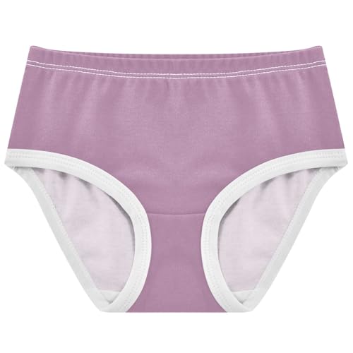 Joisal Girls Underwear Toddler 2t Cotton Cute Panties Girl Print Undies Kids Briefs Opera Mauve Purple