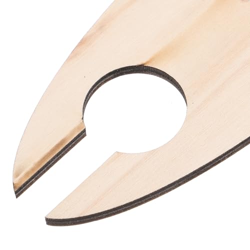 Soporte de vino de madera para 1 botella y 2 copas miniatura 4