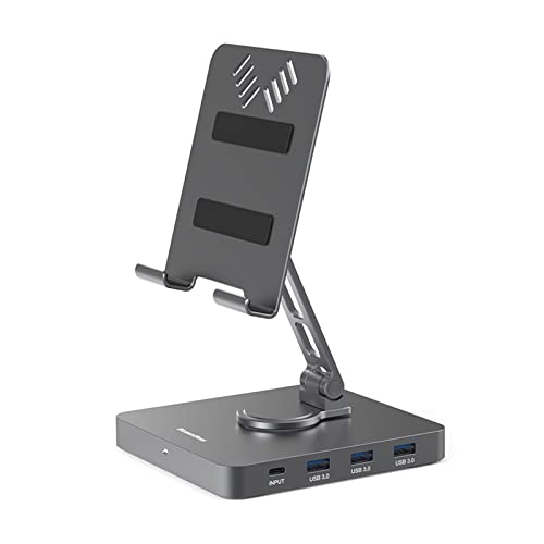 All-In-One Docking Station Portable Stand Hub With Adjustable Stand Pd100W Charging 3.5Mmaudio Docking Station Laptop Accessories #TOP3