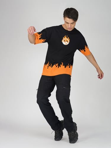 Image of crazymonk One Piece Fire Fist Ace Oversized T-Shirt