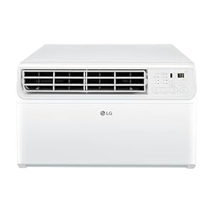 LG 10000 BTU Window Air Conditioners [2023 New] Dual Inverter Remote WiFi Enabled App Ultra-Quiet Washable Filter Cools 450 Sq.Ft AC Unit air conditioner Easy Install White LW1022FVSM