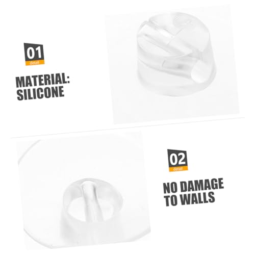 24Pcs Organizador de Cables con Ventosa, Gestión Versátil de Cables para Paredes de Azulejos, Fácil de Usar, Ocultador de Cables para Hogar Oficina, Soporte Confiable Bajo Escritorio para Espacios Ordenados miniatura 7