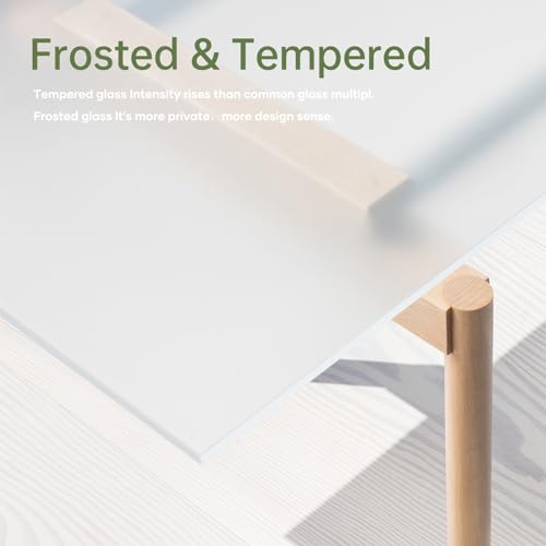 Image of FREDBECK 38 x 80 inch Glass Barn Door with 6.6FT Barn Door Hardware Kit & Handle Included,5-Panel Frosted Glass, Water-Proof Surface,Pre-Drilled Holes,Need Assembly