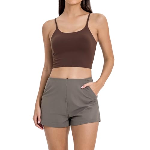 Image of Lemedy Women Padded Sports Bra Fitness Workout Running Shirts Yoga Tank Top