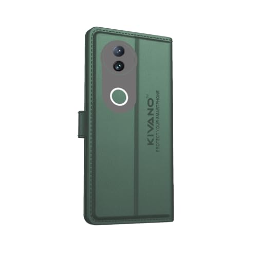 Image of Compatible for Vivo T4R 5G / iQOO Z10R 5G / Vivo V50e 5G / Vivo V50 5G Flip Cover | Leather Finish | Inside Pockets & Inbuilt Stand | Shockproof Wallet Style Magnetic Closure Back Cover Case