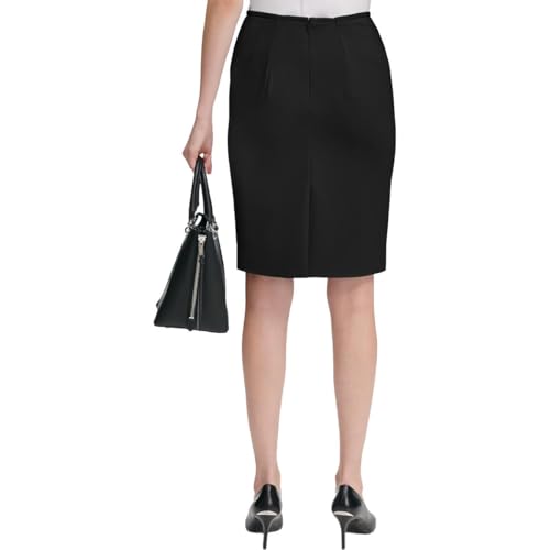 Calvin Klein Womens Office Knee Length Pencil Skirt Black 62