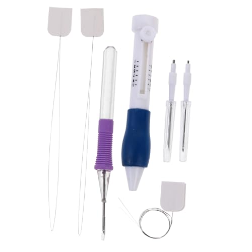 Aiguilles ergonomiques en ABS et métal pour broderie punch needle sans fatigue de la main