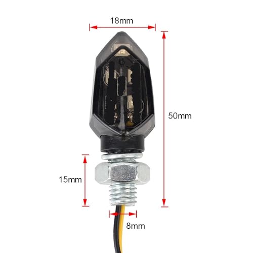Feu arrière clignotants moto universels finition supérieure - 7