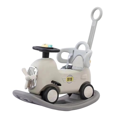 SOLLENT新登場木馬 1-5歳子ども 乗り物おもちゃ 6-in-1足蹴り車兼用 押し手付き ロッキング ホース、ベビーカー、乗り物の、ドリーム ホース、向け、ホース トレーニング バランス感覚 揺れる 足けり 子ども用プッシャー付き、 誕生日プレゼント