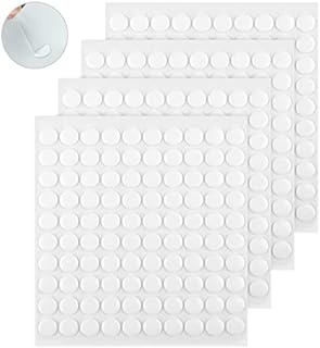 400 Pieces Double Sided Transparent Putty, 10 mm Adhesive sticky Pads Heavy Duty Mounting Putty Removable Traceless sticky Putty for Photos Wall, Posters, Kitchen, Party