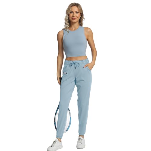 Image of Sports Bras for Women Removable Padded Athletic Yoga Running Crop Tops Sleeveless Gym Workout Tops