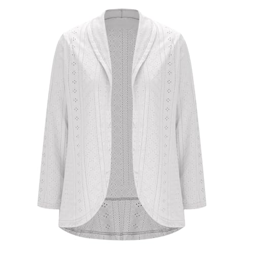 Short Sleeve Lightweight Cardigan Sweaters for Women Open Front Knit Mesh Woven Crochet Spring Fall Shrugs Plus Size2
