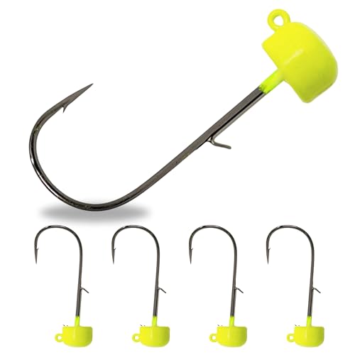 Image of Reaction Tackle Tungsten Mushroom Head Ned Rig Shroom Jig Heads (5-Pack)