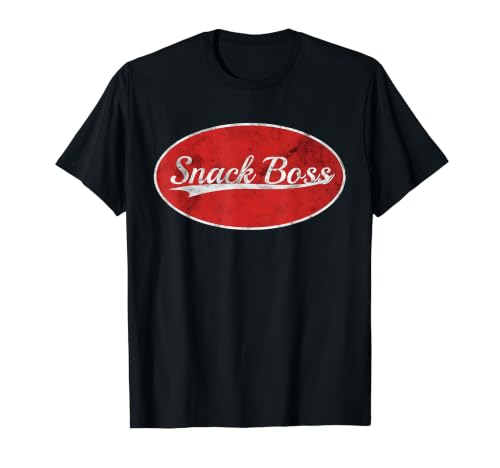 Snack Boss Throwback Minimalist Varsity Sports Aesthetic T�V���c