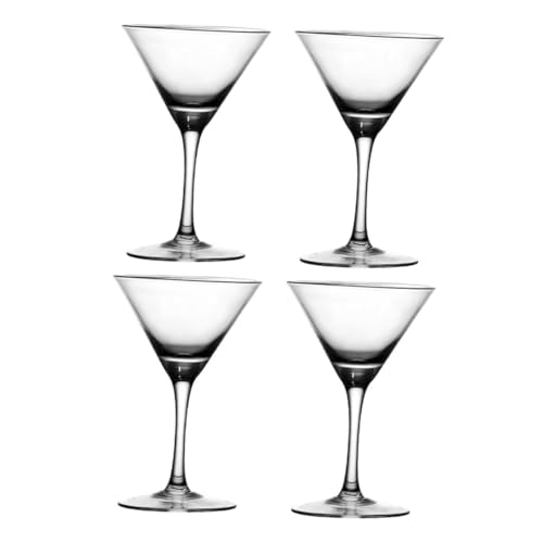 Cabilock Anteojos 4 Piezas Copa De Coctel Vasos De Martini Sin Tallo Vasos Antiguos Para Cócteles Vasos De Copa Gafas Altas Vasos De Bebida Único Vaso De Cristal Copa De Vino Tinto