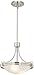 Deco Brushed Nickel Mini Pendant Light 12 1/2