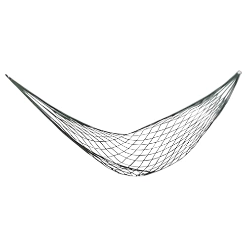 Hamaca de malla para camping, hamaca de nailon resistente para exteriores, hamaca individual de red gruesa, longitud de 78.7 pulgadas, hamaca portátil con rodamiento fuerte, capacidad de peso de 199.8