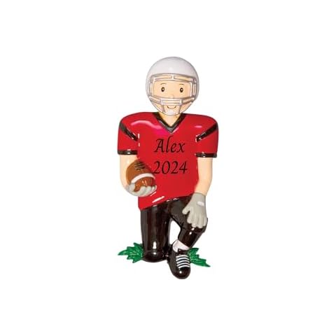 Lydia Gifts 2024 Personalized Christmas Tree Ornament for Football Lovers - Football Player Customized Merry Christmas Ornament - Keepsake for Football Players-Free Customization Cover