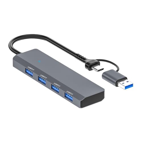 Hub USB 3.0 multiport 4-en-1 Type-C pour PC et accessoires de bureau