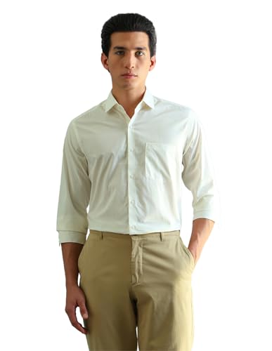 Image of Arrow Slim Fit Mens Formal Shirt - 100% Cotton, Breathable & Comfortable, Full Sleeves Shirts for Men