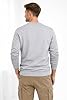 JRC Mens Fleece Crewneck Sweatshirts & Pullovers, Round Neck Long Sleeve Jumper, Sweater for Sports & Workwear (GREY MELANGE, 3XL) #3