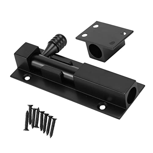 PENIKOKO アルミ合製スライドバレルボルト ドアラッチボルト 耐久性強化 防盗? 木製ドア用防犯ロック 内側取付け可能 家やオフィス向け