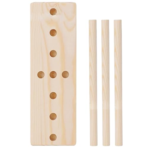 1 Set Wooden Bow Maker Tool Adjustable Ribbon Bow Maker Set for DIY Crafts Wreaths Christmas Party Supplies Wrapping Holiday Decorations