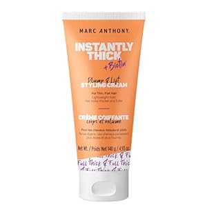 Marc Anthony Styling Hair Cream, Instantly Thickening Biotin & Vitamin E Hair Cream, Lightweight Hold for Thicker & Fuller Volumizing Product for Thin, Flat Hair