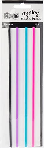 Ranger Dyan Revelry's Dylusions Dyalog Notebook Elastic Bands (4 Per Pack), Multicolor image 4