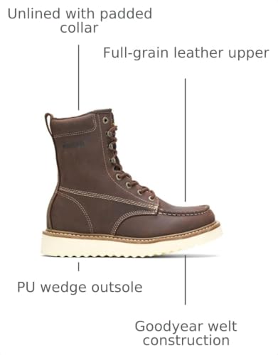 Image of Wolverine Men's Loader 8 inch Soft Toe Wedge Boot