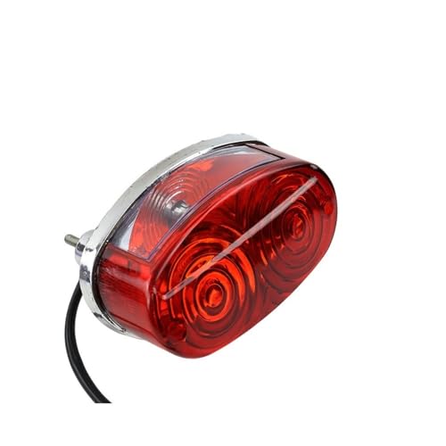 Feu de freinage pour VTT ZHANGTONG feu arrière moto rond rouge accessoire buggy pit bike