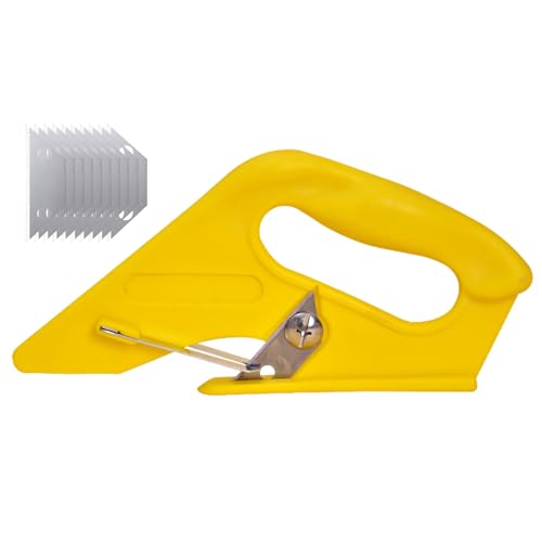 PANSHIYON Carpet Cutter, Professional Carpet Cutter Tool Heavy Duty with 10 Extra Blades for Wall Paper,Cardboard