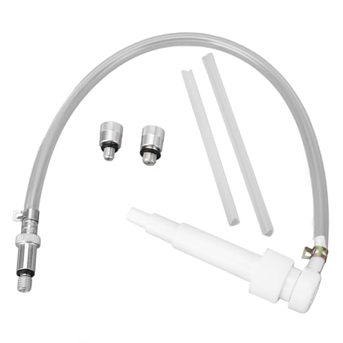 High Efficiency Lower Unit Gear Oil Pump with 8mm 10mm Adapter and 3/8in Metal Swivel for Standard Quart Bottles for Boats