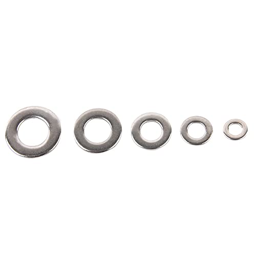 Fafeicy Kit Assortimento Rondelle Piatte 150 Pezzi, M2 M2.5 M3 M4 M5 M6 M8 M10 M12, Rondelle Piatte in Acciaio Inossidabile DIN125 per Produzione Industriale, Manutenzione Automobilistica Fafeicy Kit Assortimento Rondelle Piatte 150 Pezzi, M2 M2.5 M3 M4 M5 M6 M8 M10 M12, Rondelle Piatte in Acciaio Inossidabile DIN125 per Produzione Industriale, Manutenzione Automobilistica