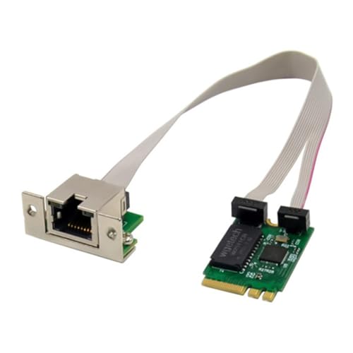 Buhdjfnke Tarjeta LAN Ethernet M.2 A+e Key 2.5G RTL8125B, Tarjeta de Red de Control Industrial, Adaptador de Red PCI Express