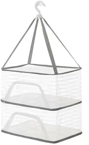 物干しネット 干し網 物干しネット ハンギングドライネット 折りたたみ式 平干しネット 巣型メッシュにデザイン通気性が良い 防風セルフロックフックが360°回転でき落ちにくいと平干し型崩れ防止 通気性 昆虫を防ぐ 折り畳み式 天日干し ネット 万能干 収納