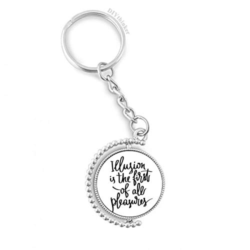 Key Ring Chain original avec citation philosophique à offrir