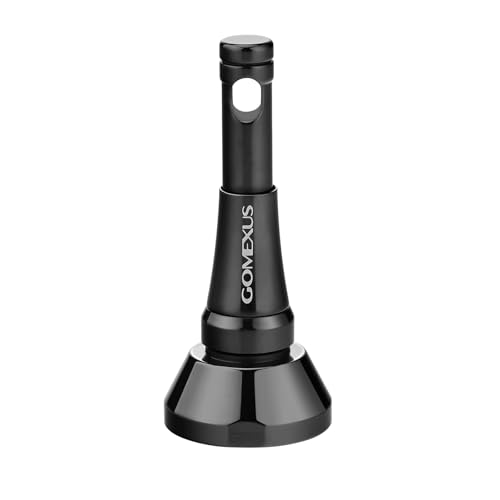 GOMEXUS Reel Stand Protect Reel from Rock Compatiable for Shimano Stradic Stella Vanford Daiwa Certate Exist (48mm-Titanium Foldable, Black)