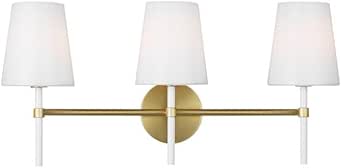 Generation Lighting-Monroe-3 Light Bath Vanity in Contemporary and Modern Style-75.25 Inch Tall and 23 Inch Wide-Burnish