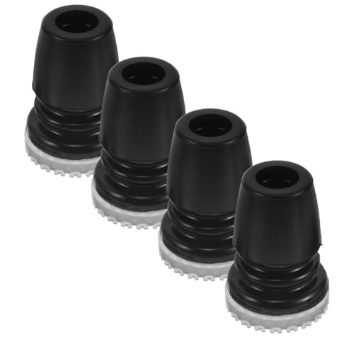 Topes de goma para bastones GETAJGHSD con 4 piezas negras antideslizantes