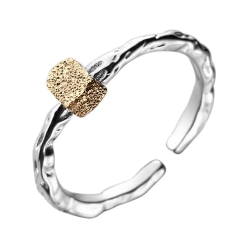 Bagues pour femmes fille amie bijoux tendance bague givrée texturée