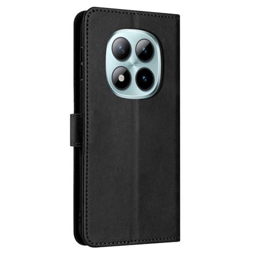 PanXCase Funda Libro para Xiaomi Redmi Note 15 Pro 4G   Carcasa Wallet Tapa PU Cuero, Soporte, 3 Tarjetero Ranuras Antigolpes Magnética Capa (Negro)