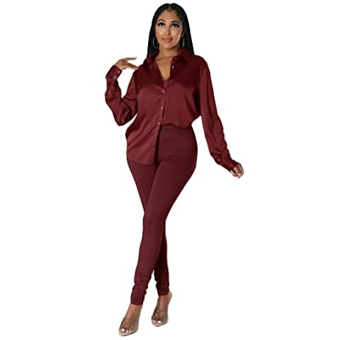 Conjunto de 2 piezas de seda sexy para mujer Cover
