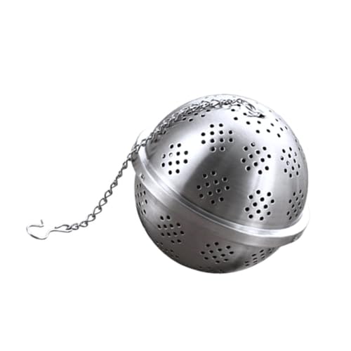 FELTECHELECTR 304 Stainless Steel Mesh Tea Ball Strainer Loose Leaf Tea Infuser Chain for Pitcher