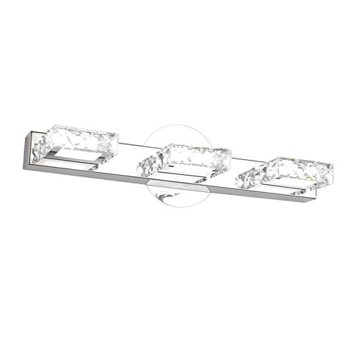 Aipsun 18 inch Crystal Vanity Lights Modern LED Vanity Lights for Bathroom Vanity
