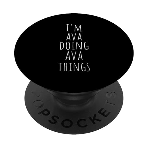 Sono Ava Fare Ava Cose - Nome Divertente Ava PopSockets PopGrip Adesivo