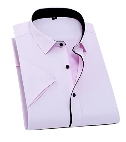 Chemise d'été à manches courtes pour homme unie de taille XL